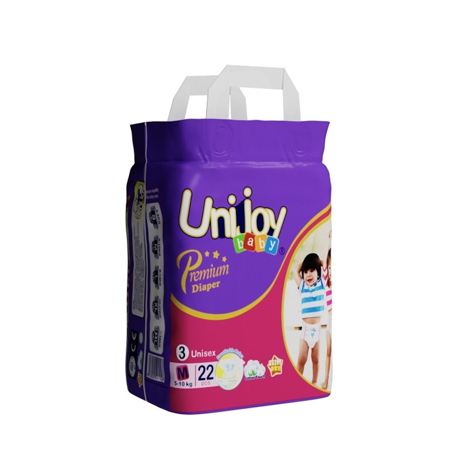 Ультратонкі підгузки Unijoy Premium M (6 - 9 кг), 22шт. Бренд – Unijoy. Постачальник – ТОВ "Гігієніка".